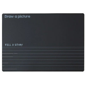 Imagination Starters Draw a Picture Tell a Story Chalkboard Wipe off Reusable Placemat 12"x17"