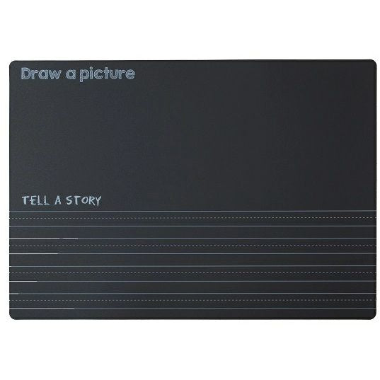 Imagination Starters Draw a Picture Tell a Story Chalkboard Wipe off Reusable Placemat 12