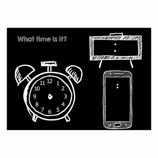 Imagination Starters What Time is it? Chalkboard Placemat - Little Gift Nook