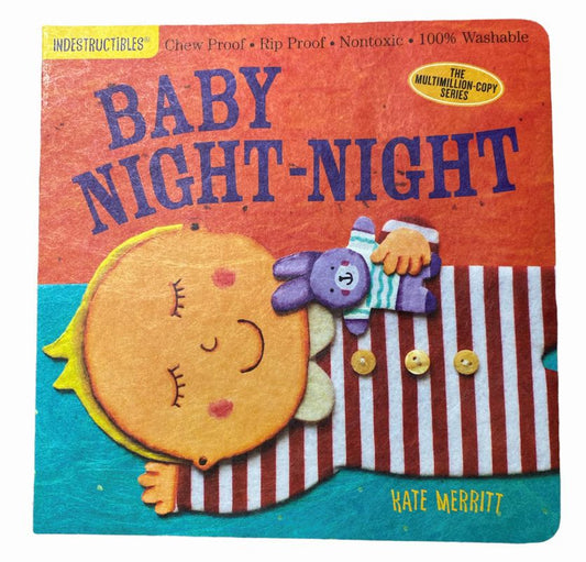 Indestructible Baby Night-Night Book ~ Chew Proof, Rip Proof,& Washable - Little Gift Nook