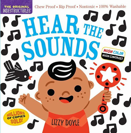 Indestructible Hear the Sounds Book ~ high color high contrast - Little Gift Nook