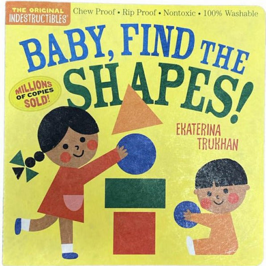 Indestructible Find the Shapes Book ~ Chew Proof, Rip Proof, & Washable - Little Gift Nook