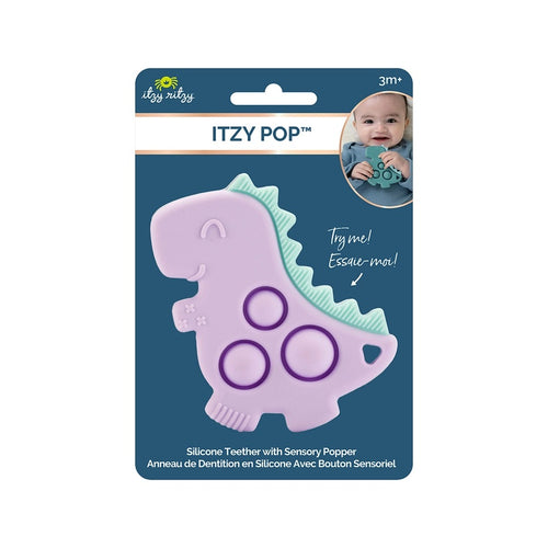 Itzy Ritzy Itzy Pop Lilac Dino Teether.