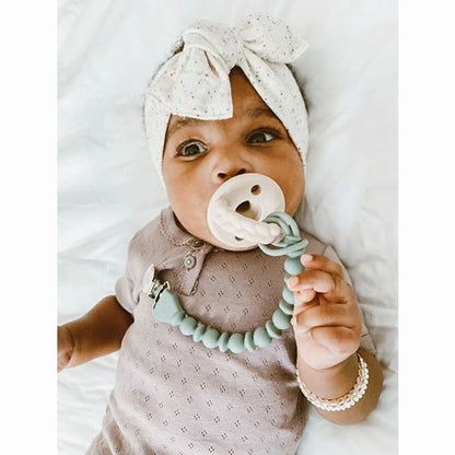 Itzy Ritzy Sweetie Strap Pacifier Clip Gray - Little Gift Nook