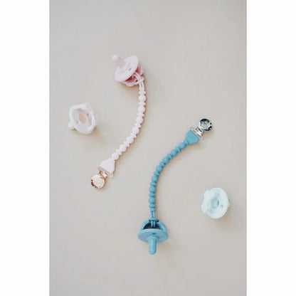 Itzy Ritzy Sweetie Strap Pacifier Clip Gray - Little Gift Nook