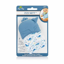 Load image into Gallery viewer, Itzy Ritzy Teething Mitt Blue Whale