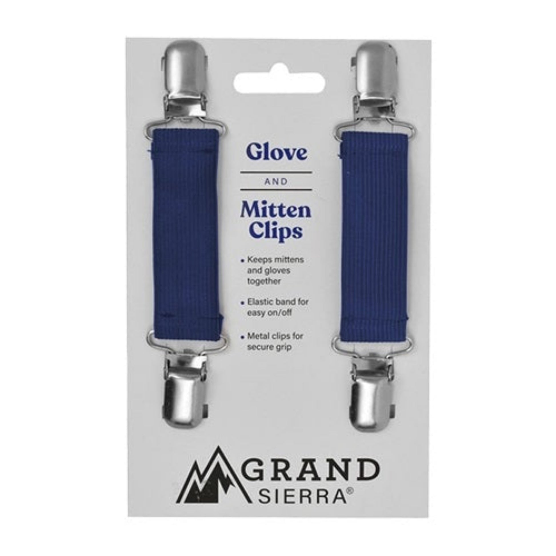 Kids Mitten & Glove Clips in navy. 2 per pack. - Little Gift Nook