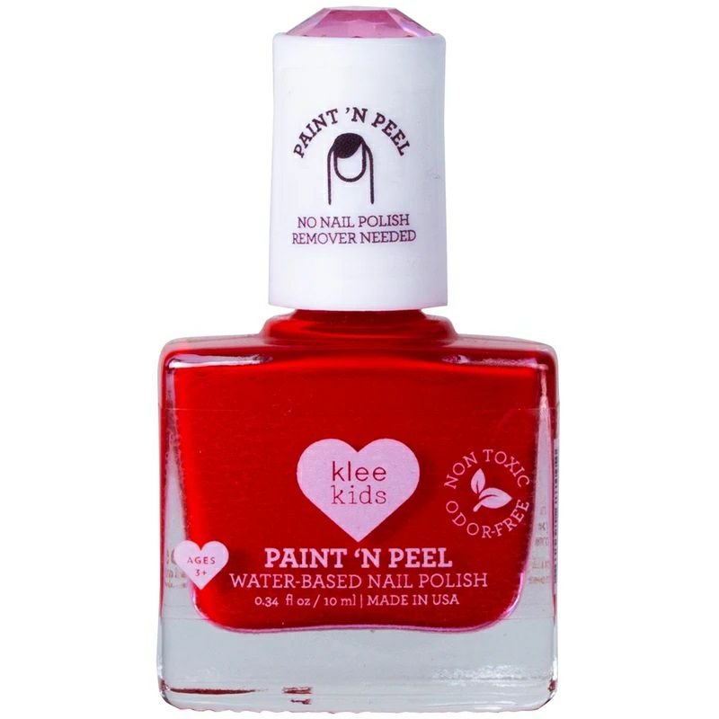 Klee Naturals Peel-Off Nail Polish – Nashville Red- non toxic -  Made in USA! - Little Gift Nook