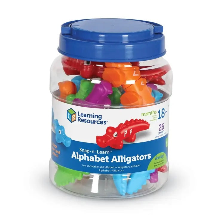 Learning Resources Snap-N-Learn Alphabet Alligators. Color and letter recognition.  - Little Gift Nook