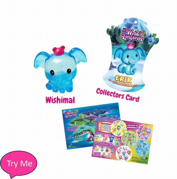 Lil Wish Lanterns Blind Foil Packs 1 Pet Wishimals inside! Sample of possible find inside each mystery bag. 1 pet, 1 collectible card with code for online game, and sheet of all different animals pets to collect. Little Gift Nook.