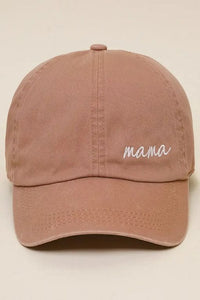 Mama Lettering Embroidery Baseball Cap Hat.