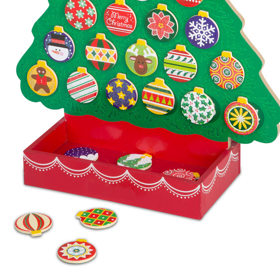 Melissa & Doug Countdown to Christmas Wooden Seasonal Calendar - Little Gift Nook