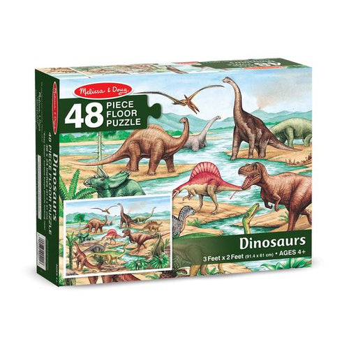 Melissa & Doug Dinosaurs 48 pc Floor Puzzle. 4 years and up.