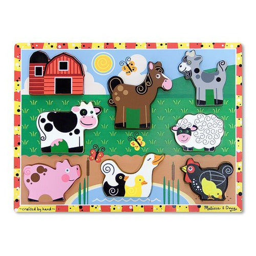 Melissa & Doug Farm Animals Chunky Puzzle. Ages 2 and up.