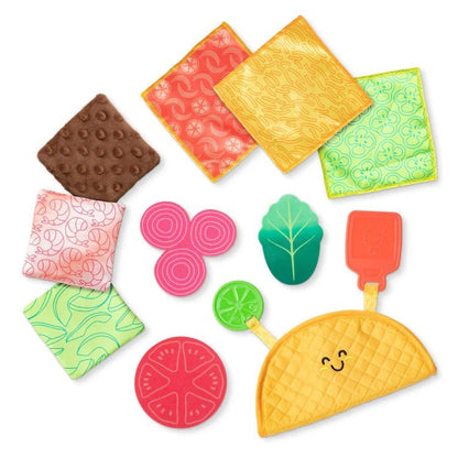 Melissa & Doug Fill & Spill Soft Taco Baby Toy. Baby sensory toy, fill and spill. Baby gift. - Little Gift Nook