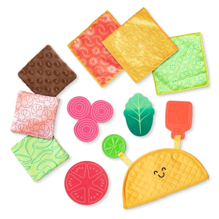Melissa & Doug Fill & Spill Soft Taco Baby Toy. Baby sensory toy, fill and spill. Baby gift. - Little Gift Nook