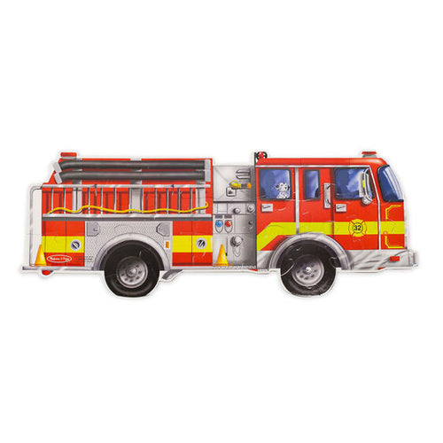 Melissa & Doug Giant Fire Truck Floor Puzzle - 24 Pieces.