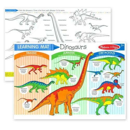 Melissa & Doug Learning Mat Dinosaurs