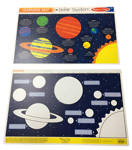 Melissa & Doug Learning Mat Space. Double sided.