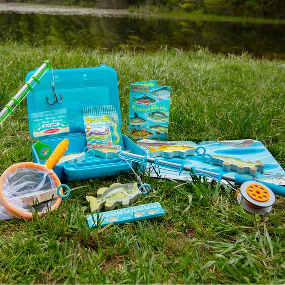 Melissa & Doug Let's Explore Fishing Set. Pretend play set and great birthday gift idea.  Little Gift Nook.