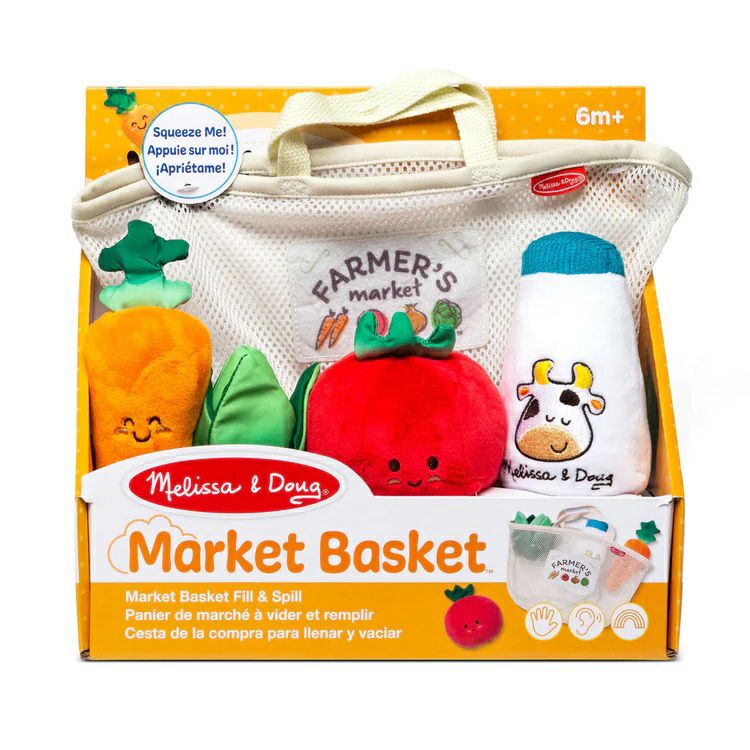 Melissa & Doug Market Basket Fill & Spill Sensory Baby Toy - Little Gift Nook