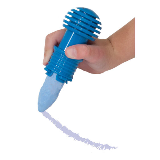 Melissa & Doug My First Sidewalk Chalk Set. Blue chalk holder with blue chalk.- Little Gift Nook