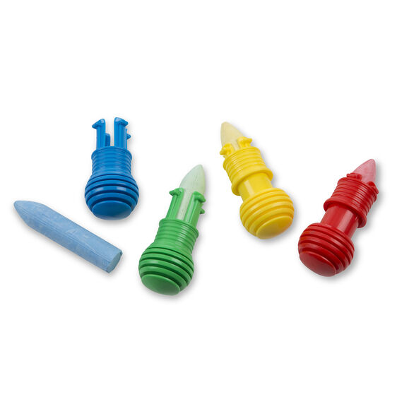 Melissa & Doug My First Sidewalk Chalk Set. 4 colors of chalk and holders. - Little Gift Nook