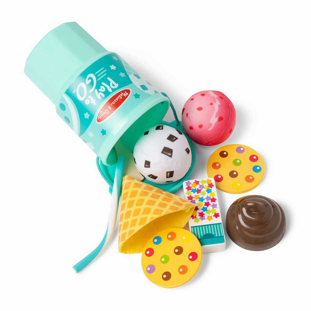 Melissa & Doug Play to Go Ice Cream Play Set. On the go pretend play.- Little Gift Nook