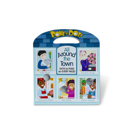 Melissa & Doug Poke a Dot All Around Our Town Book - Little Gift Nook