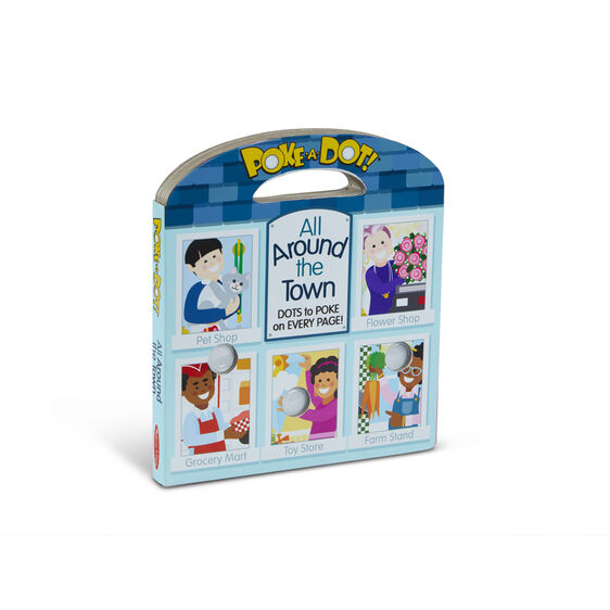 Melissa & Doug Poke a Dot All Around Our Town Book - Little Gift Nook