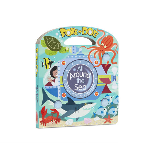Melissa & Doug Poke a Dot All Around the Sea Book. 10 page interactive bubble popping board book. - Little Gift Nook