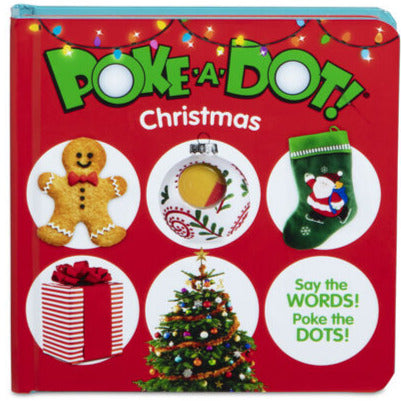 Melissa & Doug Poke-a-Dot Book Christmas Board Book.