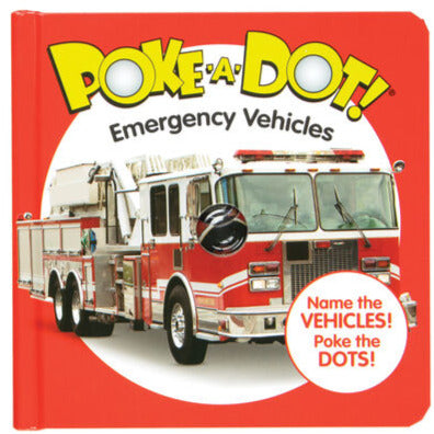 Melissa & Doug Poke-A-Dot Emergency Vehicles Board Book - Little Gift Nook