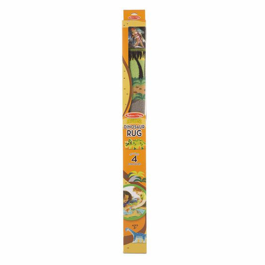 Melissa & Doug Prehistoric Playground Dinosaur Rug. Comes with rug and 4 plastic dinosaurs. - Little Gift Nook