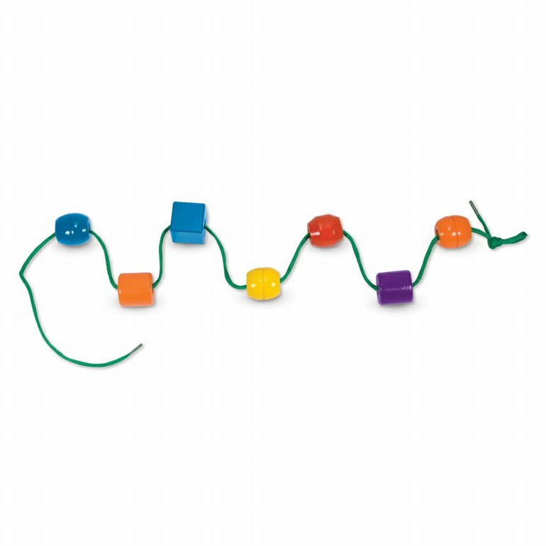 Melissa & Doug Primary Lacing Beads easy for little hands. - Little Gift Nook