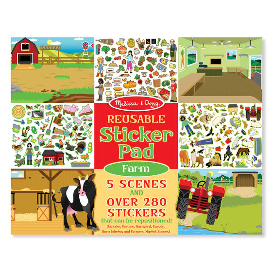 Melissa & Doug Reusable Sticker Pad Farm - Little Gift Nook