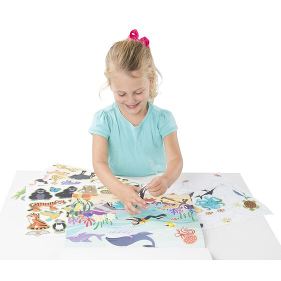 Melissa & Doug Reusable Sticker Pad Habitats - Little Gift Nook