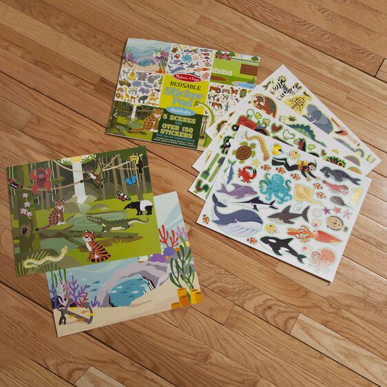 Melissa & Doug Reusable Sticker Pad Habitats - Little Gift Nook