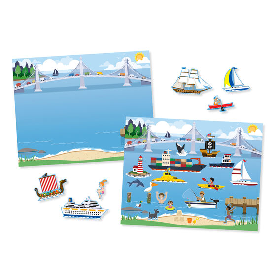 Melissa & Doug Reusable Sticker Pad Vehicles - Little Gift Nook