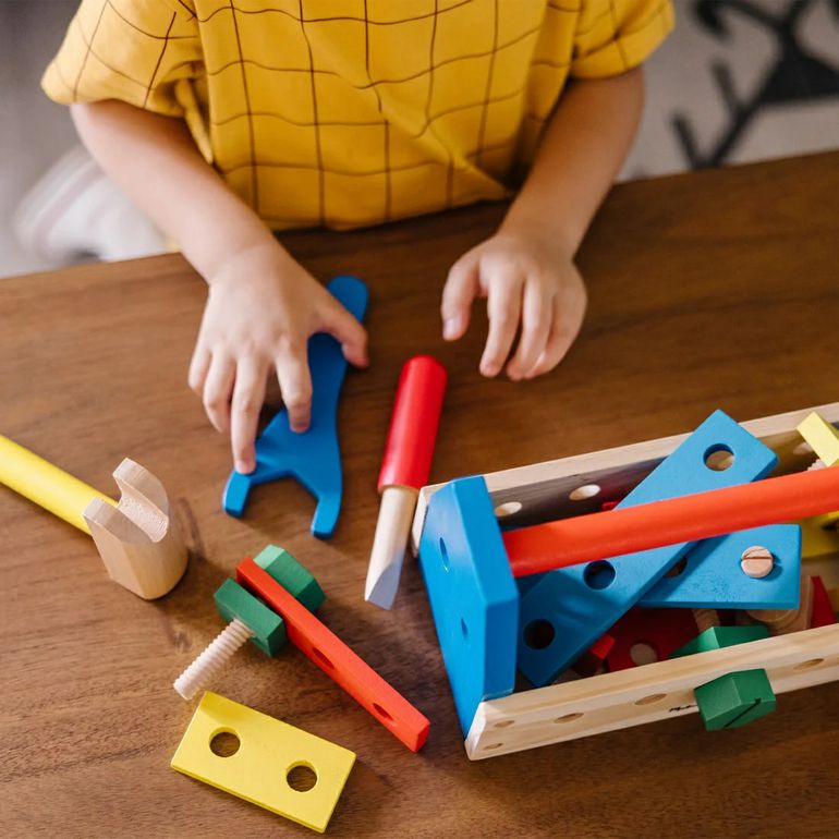 Melissa & Doug Take-Along Tool Kit Wooden Toy - Little Gift Nook