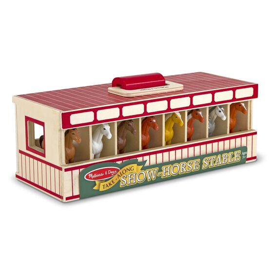 Melissa & Doug Take-Along Show-Horse Stable Play Set - Little Gift Nook