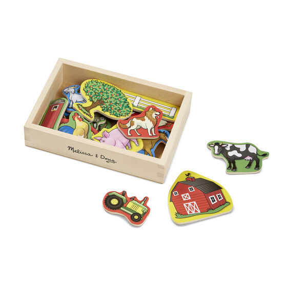 Melissa & Doug Wooden Farm Magnets - Little Gift Nook