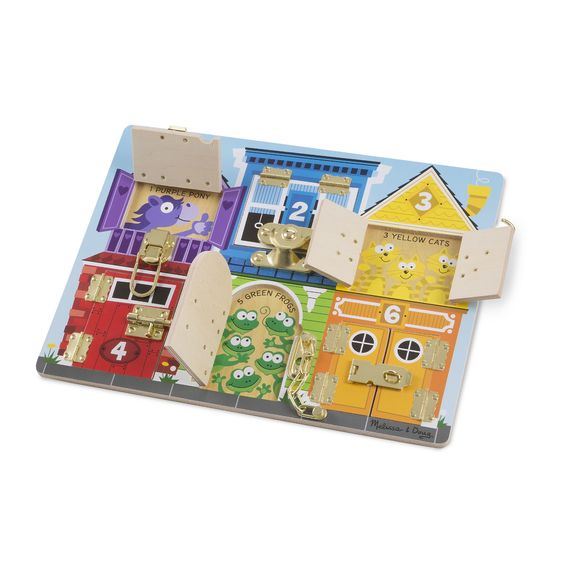 Melissa & Doug Wooden Latches Board - Little Gift Nook