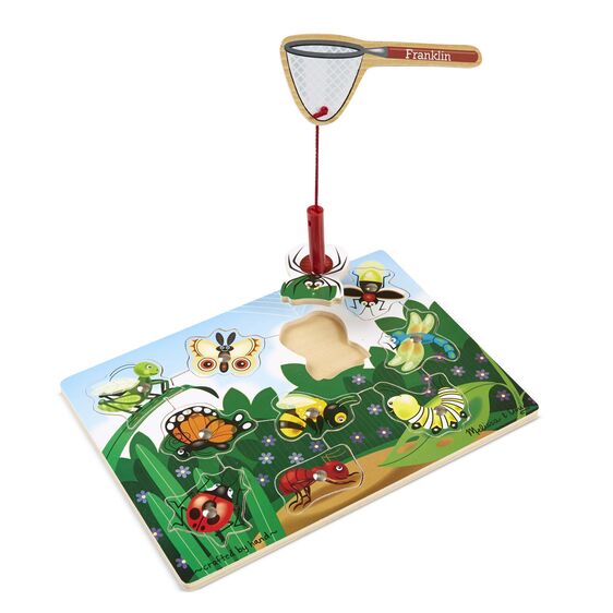Melissa & Doug Wooden Magnetic Bug Catching Puzzle Game - Little Gift Nook