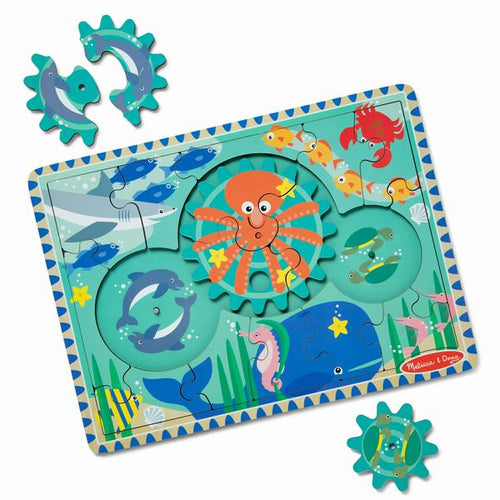 Melissa & Doug Wooden Underwater Gear Puzzle – 18 Pieces.