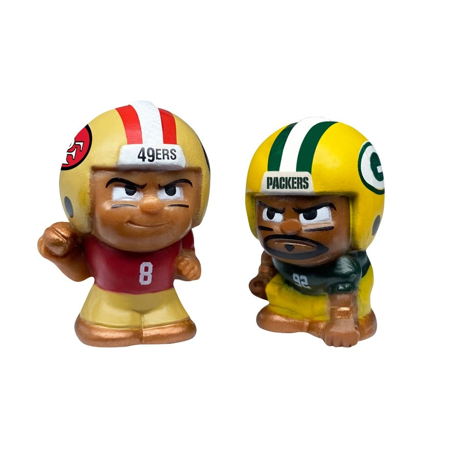 NFL Teenymates Legends Mystery Bag 2024- Series 2 ( 2024). 2 possible finds in these mystery bags : number 8 49ers and number 92 Packers. - Little Gift Nook