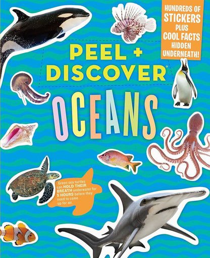 Peel & Discover Oceans Sticker Activity Book. Hundreds of stickers and activity pages. - Little Gift Nook