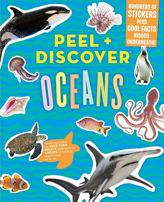 Peel & Discover Oceans Sticker Activity Book. Hundreds of stickers and activity pages. - Little Gift Nook
