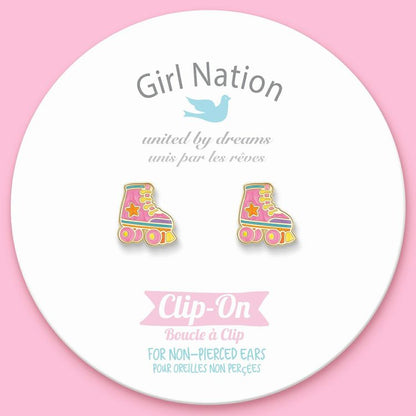 Roller Skates Lead Free CLIP ON Earrings - Little Gift Nook