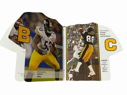 Steelers ABC Alphabet Board Book. B for bench, blitz, C for Center, Coach, Catch.  Makes great baby gift. - Little Gift Nook